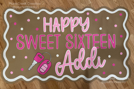 Custom Hand-Painted Banner | Personalized Party Decor | One-of-a-Kind Event Sign